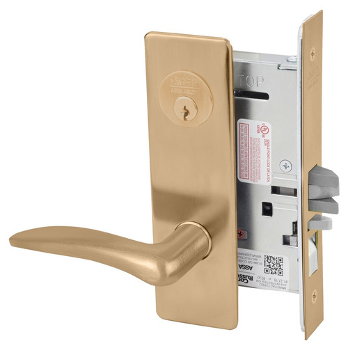 ML2032-DSM-612-LH Corbin Russwin ML2000 Series Mortise Institution Locksets with Drike Lever in Satin Bronze