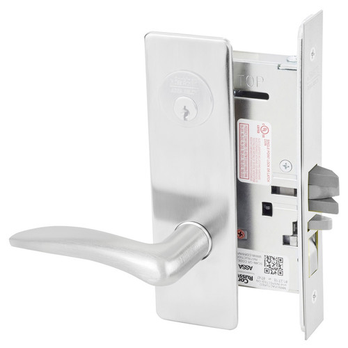 ML2024-DSM-625-RH Corbin Russwin ML2000 Series Mortise Entrance Locksets with Drike Lever and Deadbolt in Bright Chrome