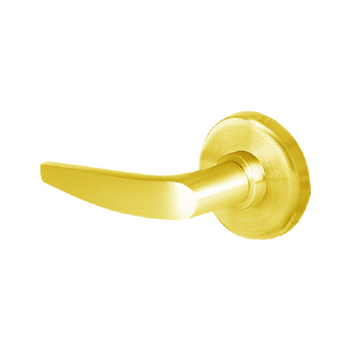 45HW7TWEL16H605 Best 40HW series Double Key Deadbolt Fail Safe Electromechanical Mortise Lever Lock with Curved w/ No Return Style in Bright Brass