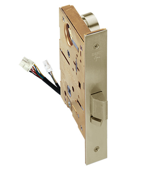 45HW7WEL16S60612V Best 40HW series Double Key Latch Fail Safe Electromechanical Mortise Lock with Curved w/ No Return Style in Satin Brass