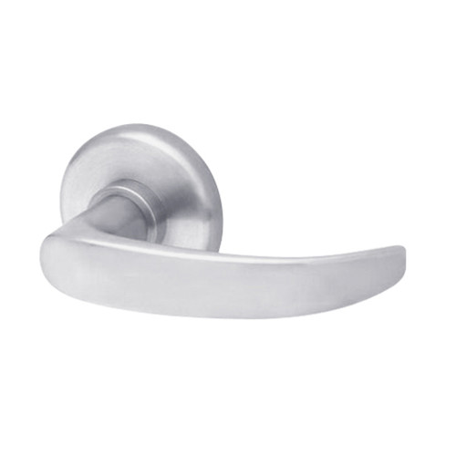 45HW7TWEL14S626RQE12V Best 40HW series Double Key Deadbolt Fail Safe Electromechanical Mortise Lever Lock with Curved w/ Return Style in Satin Chrome