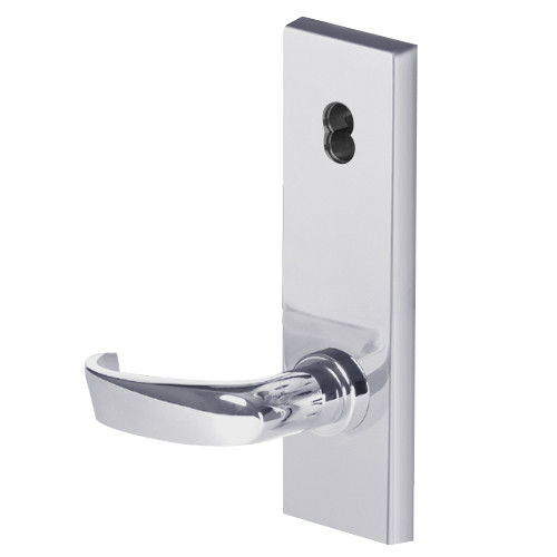 45HW7TWEL14N62612V Best 40HW series Double Key Deadbolt Fail Safe Electromechanical Mortise Lever Lock with Curved w/ Return Style in Satin Chrome