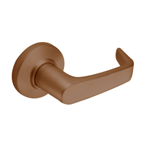 9K30LL15CS3690LM Best 9K Series Hospital Privacy Heavy Duty Cylindrical Lever Locks with Contour Angle with Return Lever Design in Dark Bronze