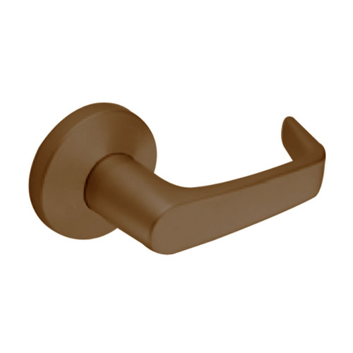 9K30LL15KS3690LM Best 9K Series Hospital Privacy Heavy Duty Cylindrical Lever Locks with Contour Angle with Return Lever Design in Dark Bronze