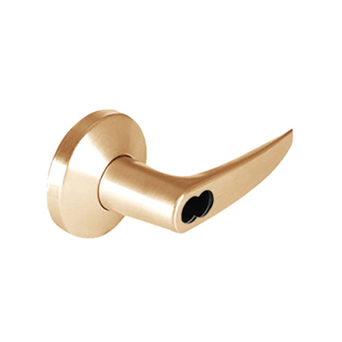 9K37RD16KSTK611LM Best 9K Series Special Function Cylindrical Lever Locks with Curved without Return Lever Design Accept 7 Pin Best Core in Bright Bronze