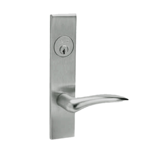 ML2067-DSR-619-LH Corbin Russwin ML2000 Series Mortise Apartment Locksets with Dirke Lever and Deadbolt in Satin Nickel