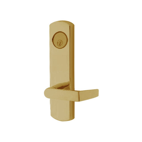 3080E-03-0-34-55 US4 Adams Rite Electrified Entry Trim with Square Lever in Satin Brass Finish