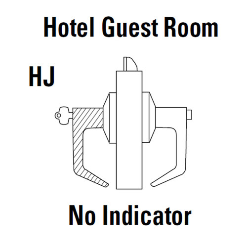9K37HJ15KS3606LM Best 9K Series Hotel Cylindrical Lever Locks with Contour Angle with Return Lever Design Accept 7 Pin Best Core in Satin Brass