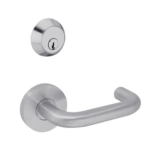 MSS-L-T-32-626-IC TownSteel Double Cylinder Intruder Latch Bolt Heavy Duty Low Sectional Mortise Lock with Tango Lever Prep for SFIC in Satin Chrome