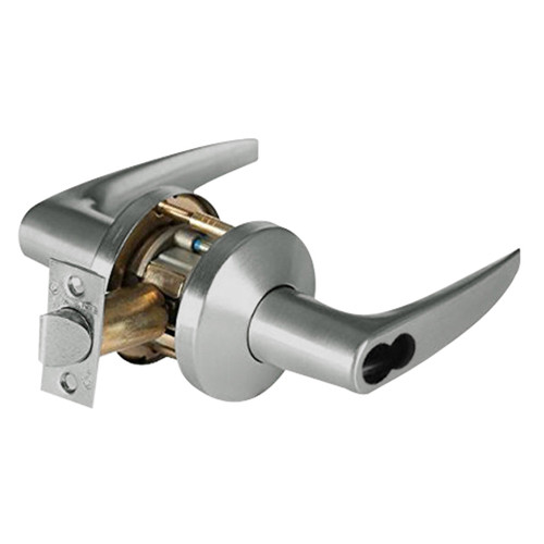 9KW57DEU16KSTK619RQE Best 9KW Series Fail Secure Electromechanical Heavy Duty Cylindrical Lock with Curved w/ No Return Style in Satin Nickel