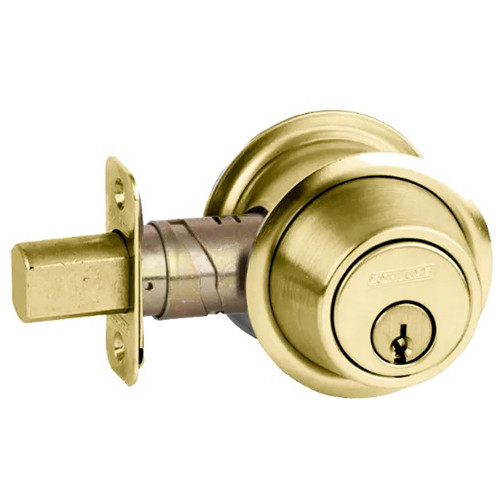 B562P-606 Schlage Grade 2 Double Cylinder Deadbolt in Satin Brass