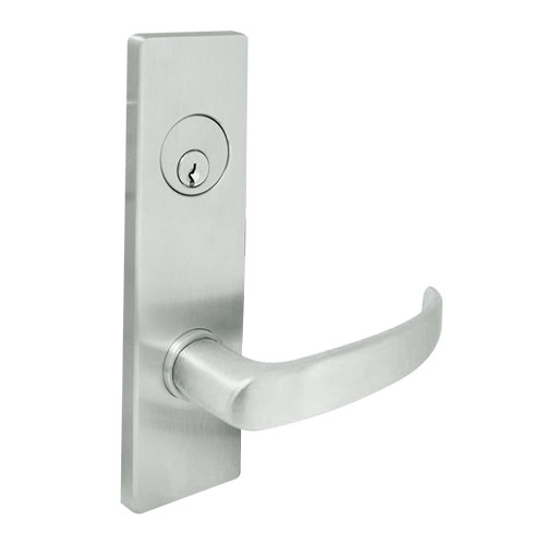 MSE-R-Q-06-629-IC TownSteel Single Cylinder Holdback Heavy Duty Low Escutcheon Mortise Lock with Quest Lever Prep for SFIC in Bright Stainless Steel MSE-R-Q-06-629-IC TownSteel Single Cylinder Holdback Heavy Duty Low Escutcheon Mortise Lock with Quest Lever Prep for SFIC in Bright Stainless Steel