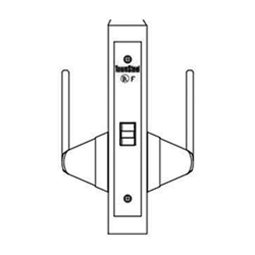 MRX-A-01-630-LHR TownSteel Ligature Resistant Passage Mortise Lock Non Keyed with Arch Trim - Left Hand Reverse in Satin Stainless Steel