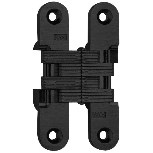 216-US19 Soss Invisible Hinge in Black E-Coated Finish