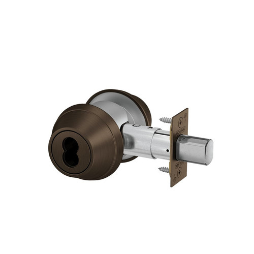B662B-613 Schlage Grade 3 Double Cylinder Deadbolt SFIC Prep, Less Core in Oil Rubbed Bronze