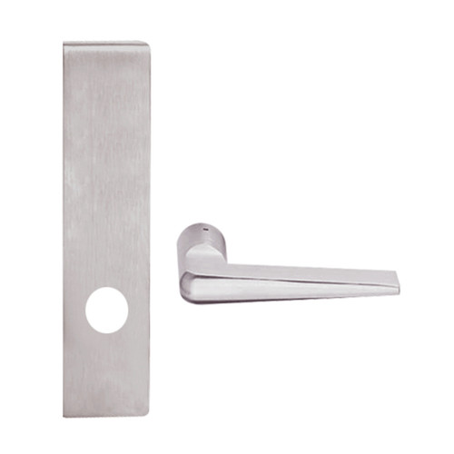 L9010-05L-630-RX Schlage L Series Passage Latch Commercial N Escutcheon, Request to Exit, Mortise Lock with 05 Cast Lever Design in Satin Stainless Steel