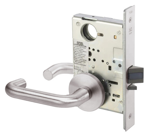 CRR8808FL-630-ICLC Yale 8800FL Series Single Cylinder Mortise Classroom Locks with Carmel Lever Lock Prepped for LFIC in Satin Stainless Steel