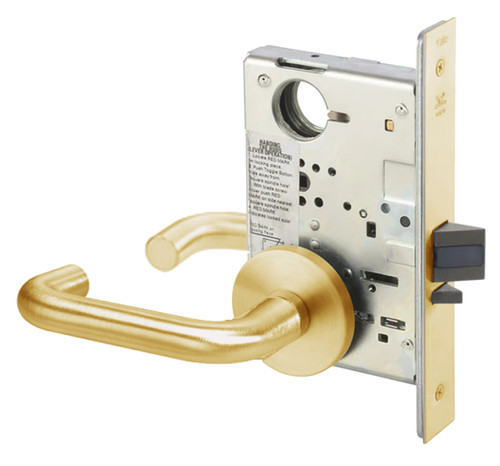 CRR8808-2FL-612-ICLC Yale 8800FL Series Double Cylinder Mortise Classroom Locks with Carmel Lever Lock Prepped for LFIC in Satin Bronze