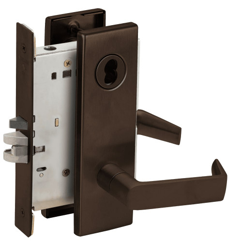 L9050J-06N-613-RX Schlage L Series Entrance Commercial - Request to Exit Mortise Lock with 06 Cast Lever Design Prepped for FSIC in Oil Rubbed Bronze L9050J-06N-613-RX Schlage L Series Entrance Commercial - Request to Exit Mortise Lock with 06 Cast Lever Design Prepped for FSIC in Oil Rubbed Bronze
