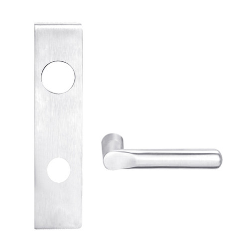L9050J-18L-625-LX Schlage L Series Entrance Commercial - Latchbolt Monitor Mortise Lock with 18 Cast Lever Design Prepped for FSIC in Bright Chrome