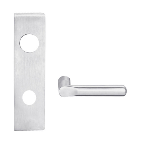 L9080J-18N-626-LX Schlage L Series Storeroom Commercial - Latchbolt Monitor Mortise Lock with 18 Cast Lever Design Prepped for FSIC in Satin Chrome