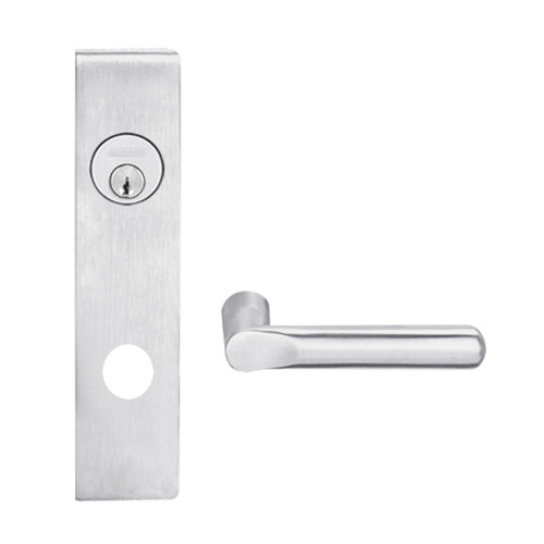 L9070L-18L-626-RX Schlage L Series Less Cylinder Classroom Commercial - Request to Exit Mortise Lock with 18 Cast Lever Design in Satin Chrome