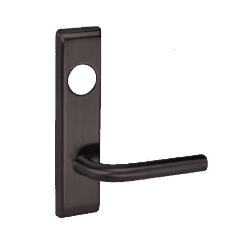 PNCN8847FL-613E-LC Yale 8800FL Series Less Cylinder with Deadbolt Mortise Entrance Lock with Indicator with Pinehurst Lever in Dark Satin Bronze