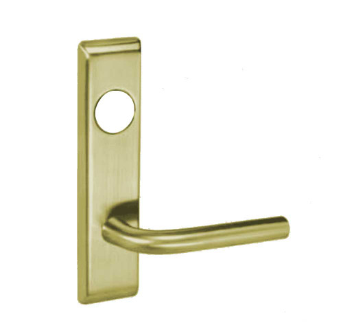 PNCN8860-2FL-606-LC Yale 8800FL Series Less Cylinder with Deadbolt Mortise Entrance or Storeroom Lock with Indicator with Pinehurst Lever in Satin Brass