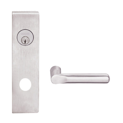 L9076P-18N-629 Schlage L Series Classroom Holdback - Request to Exit Mortise Lock with 18 Cast Lever Design in Bright Stainless Steel