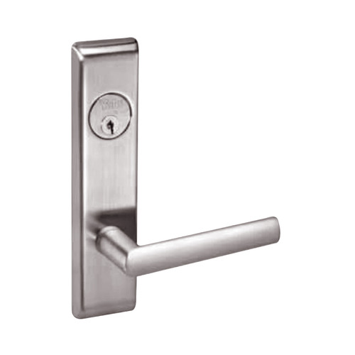 VICN8830-2FL-630-LC Yale 8800FL Series Less Cylinder Mortise Asylum Locks with Virginia Lever in Satin Stainless Steel