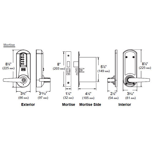 5011XKWL-026-41 Simplex Pushbutton Lever Lock with Kaba key