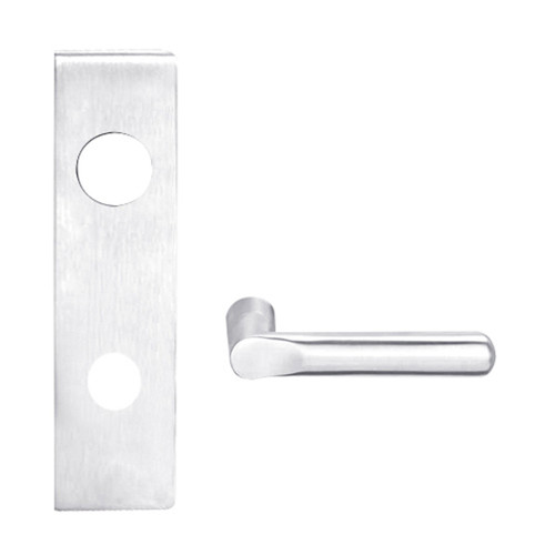 L9076J-18N-625-RX Schlage L Series Classroom Holdback - Request to Exit Mortise Lock with 18 Cast Lever Design Prepped for FSIC in Bright Chrome