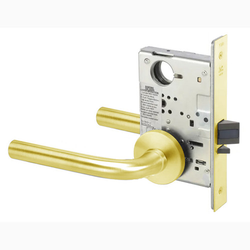PNR8830-2FL-605-LC-MELR Yale 8800FL Series Less Cylinder Mortise Asylum Locks with Pinehurst Lever in Bright Brass PNR8830-2FL-605-LC-MELR Yale 8800FL Series Less Cylinder Mortise Asylum Locks with Pinehurst Lever in Bright Brass