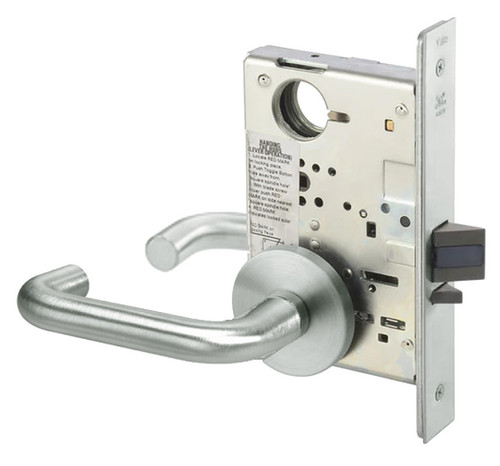 CRR8805FL-619-ICLC-MELR-REX Yale 8800FL Series Single Cylinder Mortise Storeroom/Closet Locks - Request to Exit Switch with Carmel Lever Lock Prepped for LFIC in Satin Nickel CRR8805FL-619-ICLC-MELR-REX Yale 8800FL Series Single Cylinder Mortise Storeroom/Closet Locks - Request to Exit Switch with Carmel Lever Lock Prepped for LFIC in Satin Nickel