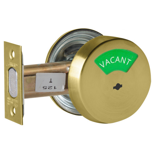 E50-04-395-144 Arrow E Series Grade 2 Occupancy Indicator Deadlock in Satin Brass