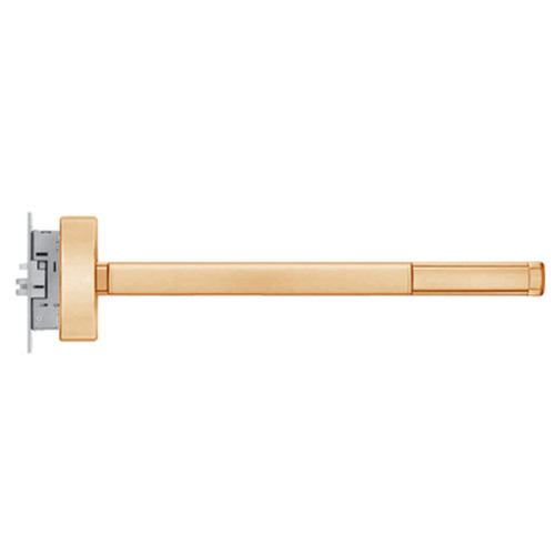 MLRTSFL2308-LHR-612-36 PHI 2300 Series Fire Rated Apex Mortise Exit Device with Motorized Latch Retraction and Touchbar Monitoring Prepped for Key Controls Lever/Knob in Satin Bronze Finish