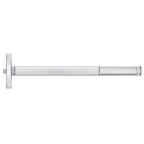 MLRTS2403-625-36 PHI 2400 Series Non Fire Rated Apex Rim Exit Device with Motorized Latch Retraction and Touchbar Monitoring Prepped for Key Retracts Latchbolt in Bright Chrome Finish