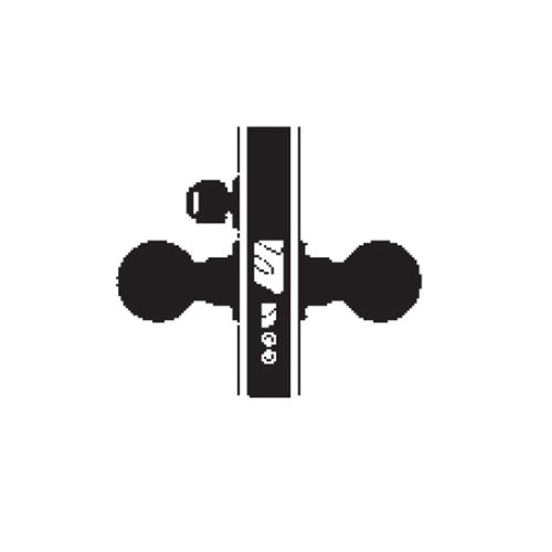 MA521L-QN-625 Falcon Mortise Locks MA Series Entry/Office QN Lever with Escutcheon Style Less Conventional Cylinder in Bright Chrome