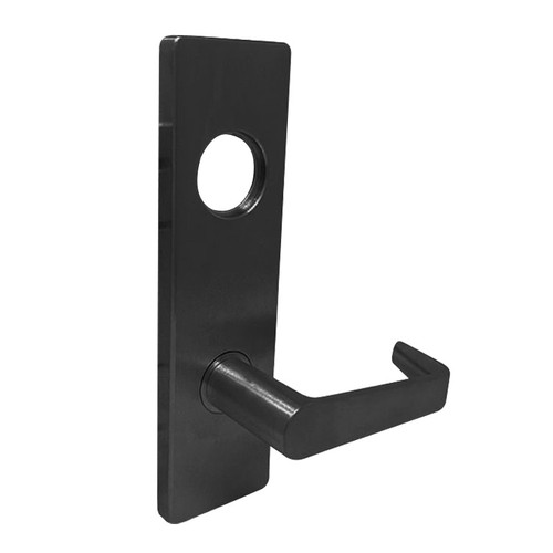 MA641L-DN-622 Falcon Mortise Locks MA Series Dormitory DN Lever with Escutcheon Style Less Conventional Cylinder in Matte Black