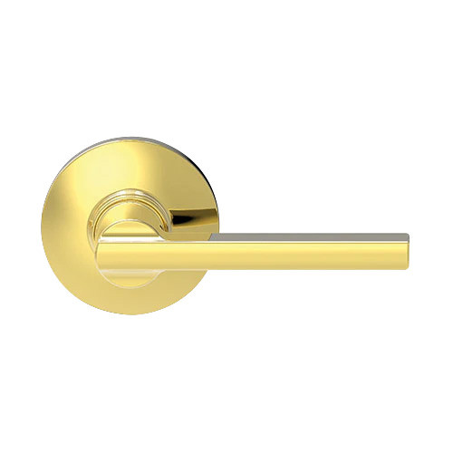 MA12-LTG-605 Falcon Mortise Locks MA Series Half Dummy with Latitude Lever in Bright Brass Finish