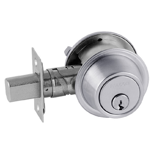 D241P-625 Falcon Single Cylinder with Turn Deadbolt Lock in Bright Chrome D241P-625 Falcon Single Cylinder with Turn Deadbolt Lock in Bright Chrome