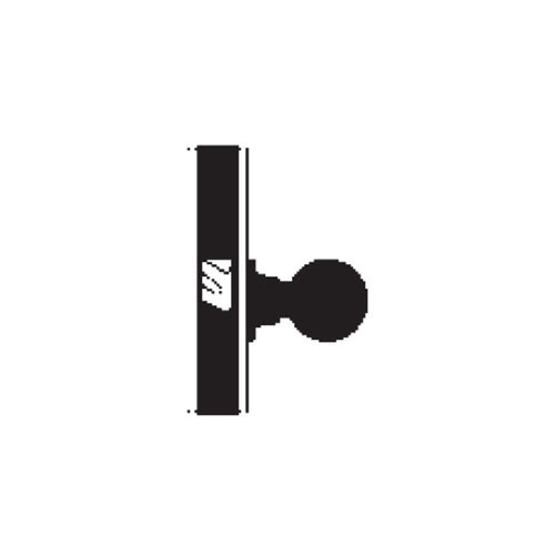 MA161-LTN-606 Falcon Mortise Locks MA Series Exit/Connecting Latitude Lever with Escutcheon Style in Satin Brass