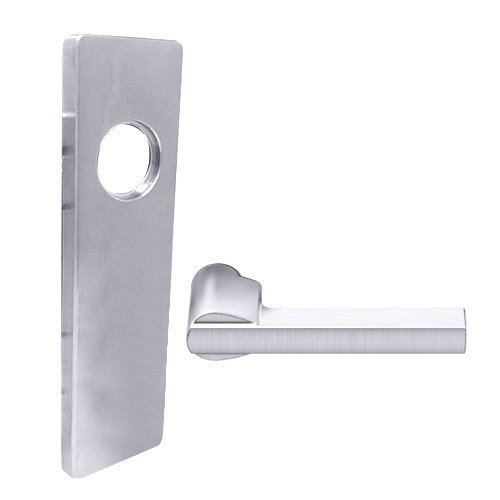 MA321-LTN-625 Falcon Mortise Locks MA Series Privacy Latitude Lever with Escutcheon Style in Bright Chrome Finish