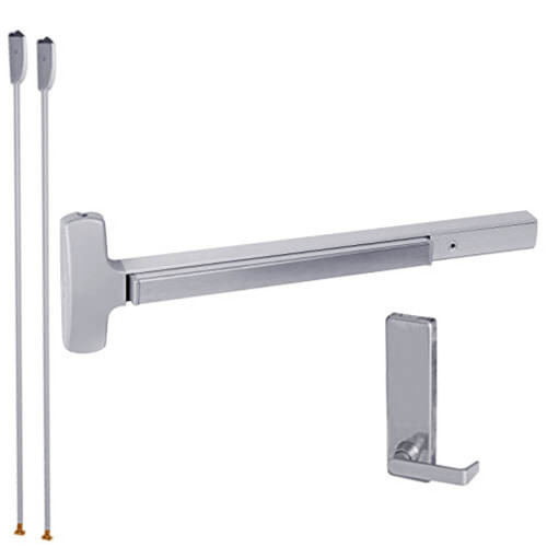 LD25-V-L-BE-DANE-US32-2-RHR Falcon Exit Device in Polished Stainless Steel