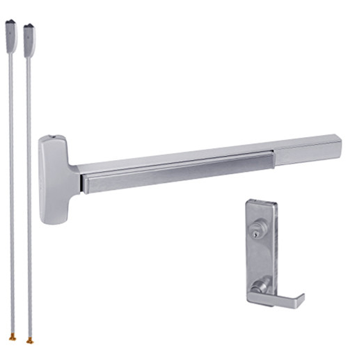 MELF-25-V-L-DANE-US32-3-LHR Falcon Exit Device in Polished Stainless Steel