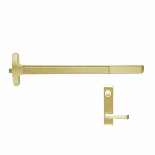 RXF-24-R-L-NL-DANE-US4-4-LHR Falcon Exit Device in Satin Brass