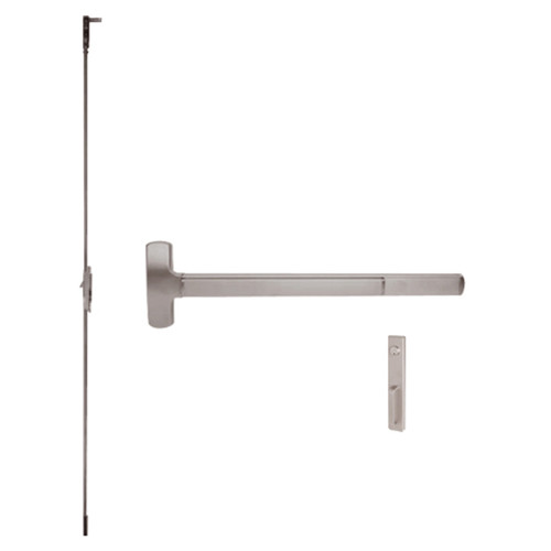 RXMELF-25-C-NL-US28-3 Falcon 25 Series Request to Exit Fire Rated Concealed Vertical Rod Devices with 512-NL Night Latch Trim in Anodized Aluminum