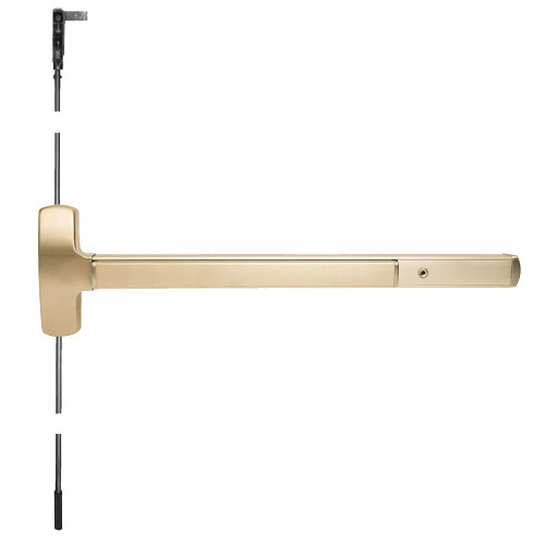 25CWDC-EO-US4-3 Falcon Exit Device in Satin Brass