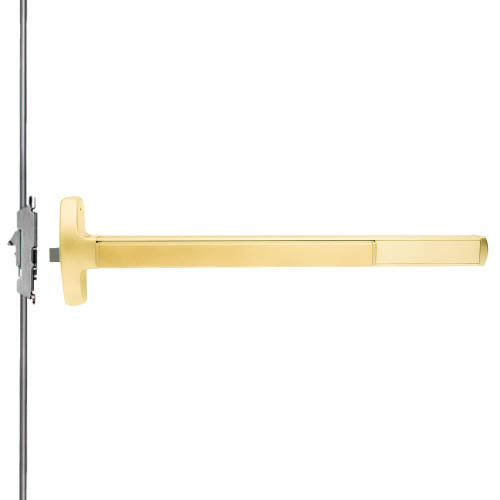 F24CWDC-EO-US3-4 Falcon Exit Device in Polished Brass