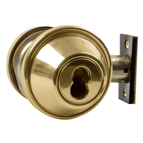 Arrow DBX62 Double Cylinder Deadbolt, SFIC Prep Less Core, Bright Brass